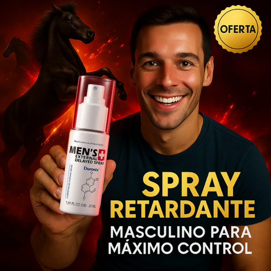 Duronix™️ – Spray Retardante Masculino para Máximo Control Placer y Confianza