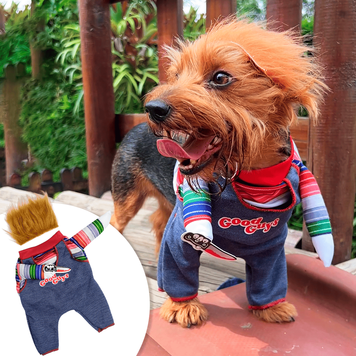 Disfraz Para Mascotas De Chucky Chuky